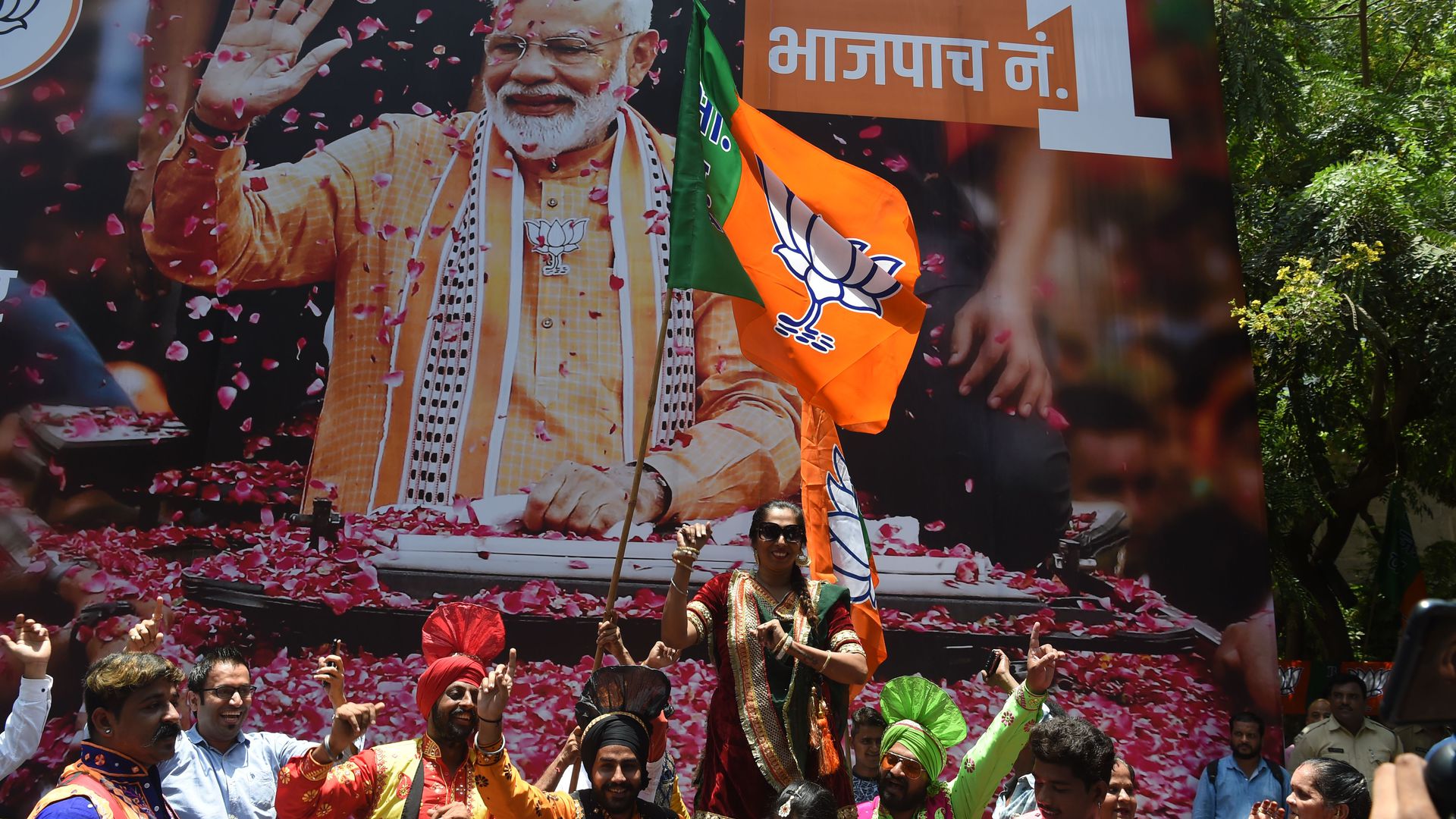 Narendra Modi wobory w indiach