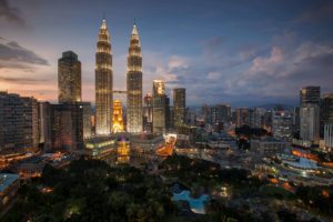 Malezja panorama Kuala Lumpur